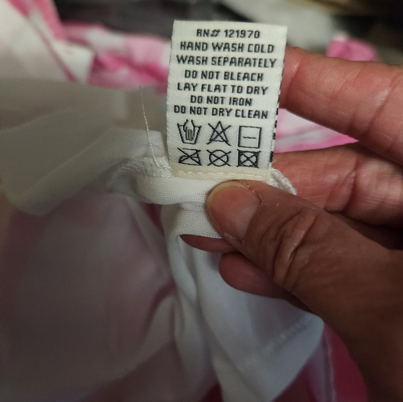 Red Dress Aura Barbie Pink Gingham Smocked Midi Dress Size S - Picture 6 of 7